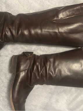Vintage Frye Tall Brown Leather Riding Boots